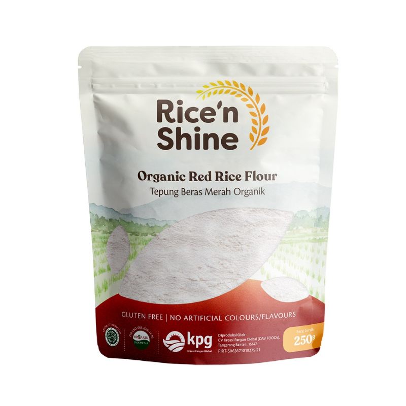 

rice'n shine tepung beras merah organik