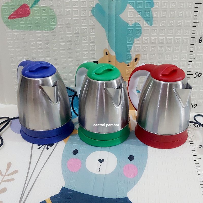Teko listrik stainless 1,5 liter/teko pemanas air stainless 1,5 liter/kettle listrik 1,5 liter