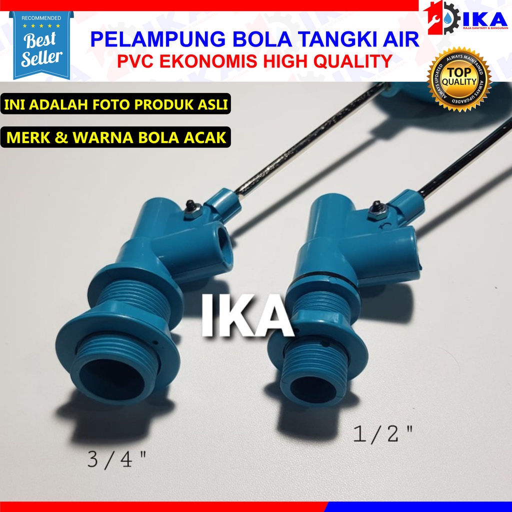 PELAMPUNG AIR OTOMATIS MURAH  1/2&quot; 3/4&quot; KRAN AIR OTOMATIS PELAMPUNG BOLA PVC MIRIP SUNMATIC TERMURAH