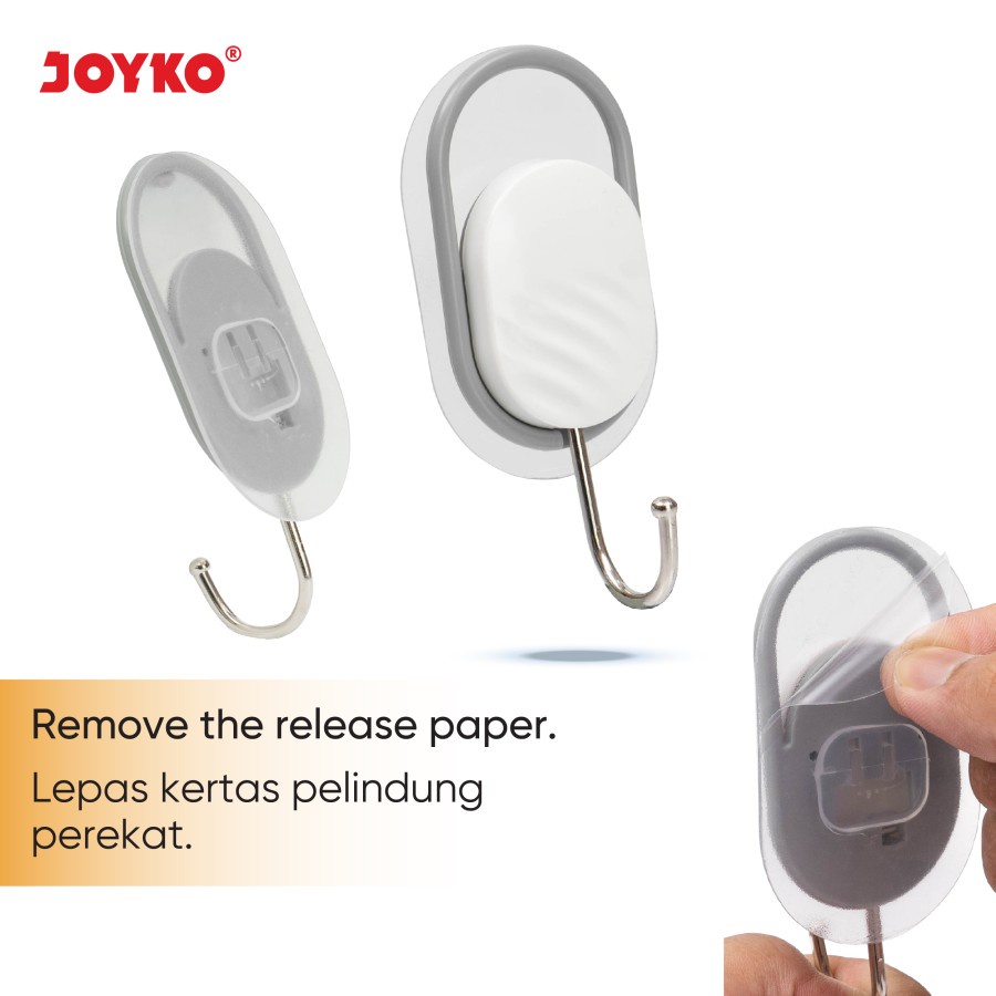 Adhesive Hook Gantungan Baju Tempel Dinding Stainless Joyko ADHK-3110