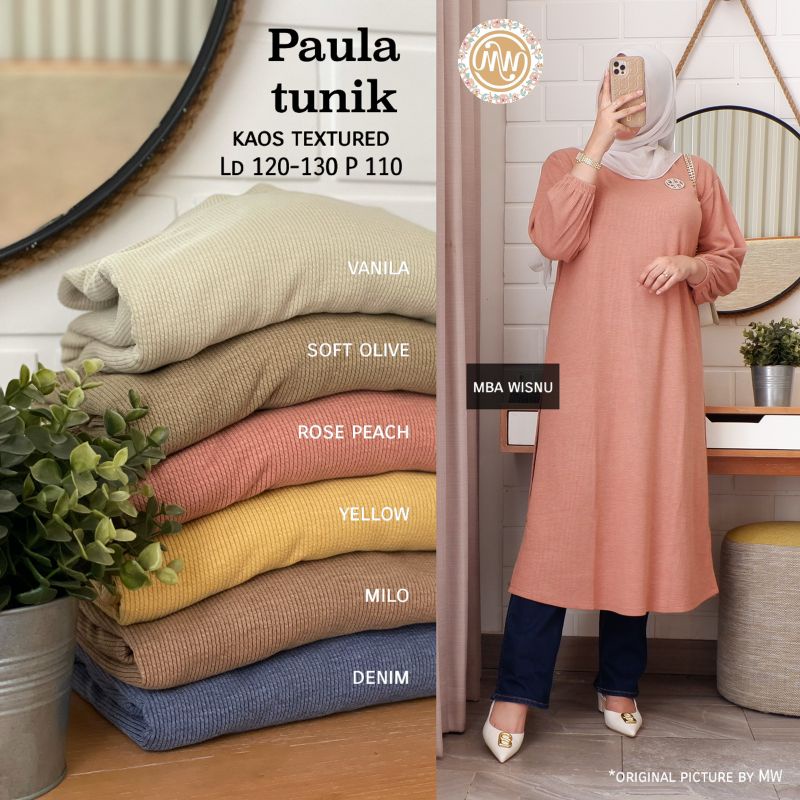 PAULA TUNIK KAOS TEXTURED BY MBA WISNU
