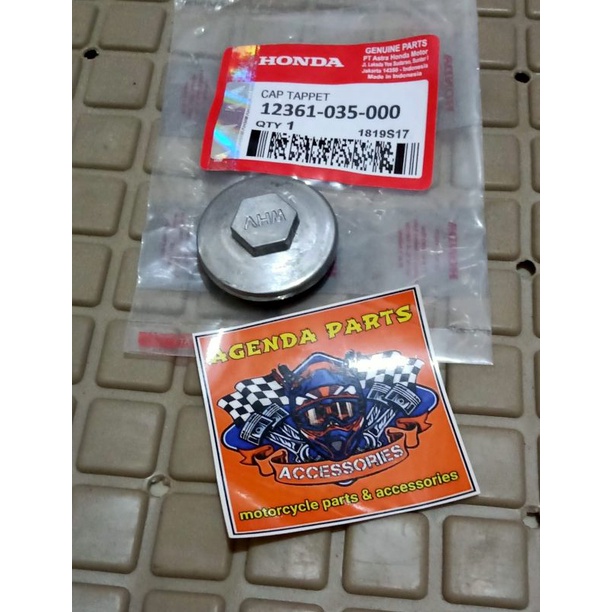 tutup klep+oring grand/supra/legenda/astrea/hnd win barang real sesuai gambar photo(genuine parts)