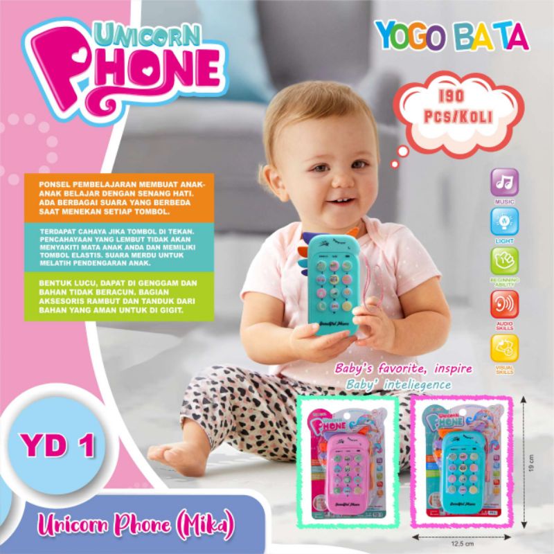 Mainan Telphone Unicorn Set / Mainan Unicorn Phone set