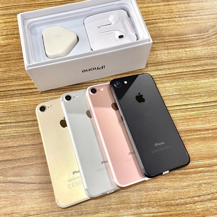 100% Asli iPhone 7 7+ Plus 256GB 128GB 32GB Second Original No Minus Ex Resmi