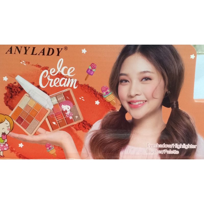 ANYLADY Ice Cream Eyeshadow - Highligter &amp; Blusher Palette 832