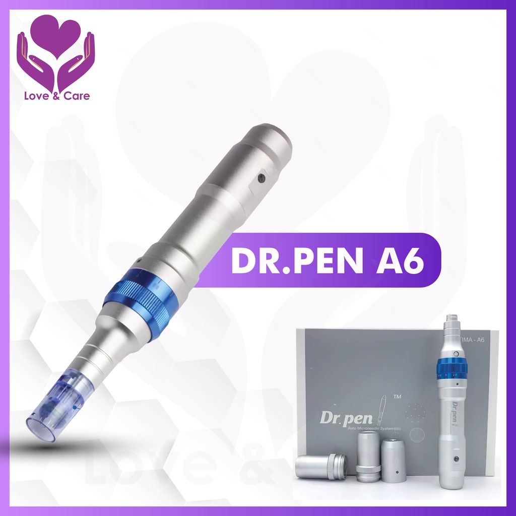 Alat Dermapen Dr Pen A6 Jarum Paket Bopeng Facial Perawatan Wajah Kecantikan