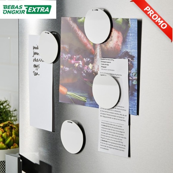 

Paja Ori 1Set 4Pcs Magnet Tempel Untuk Papan Memo Besi _Putih