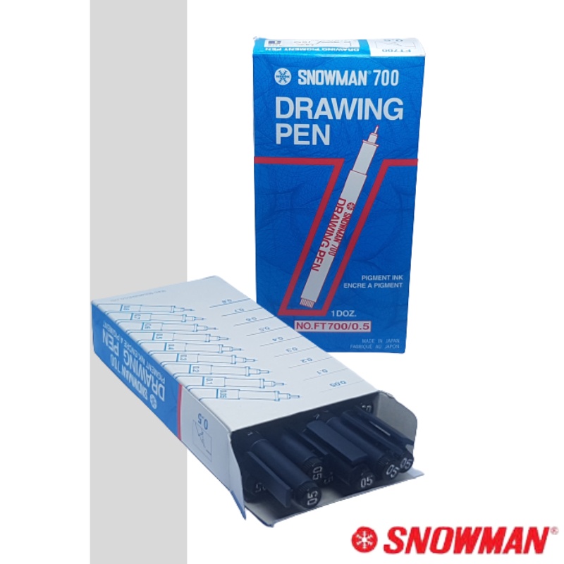 

Drawing Pen Snowman Hitam 0.5 FT - 700 HITAM Pena Gambar (12 pcs)
