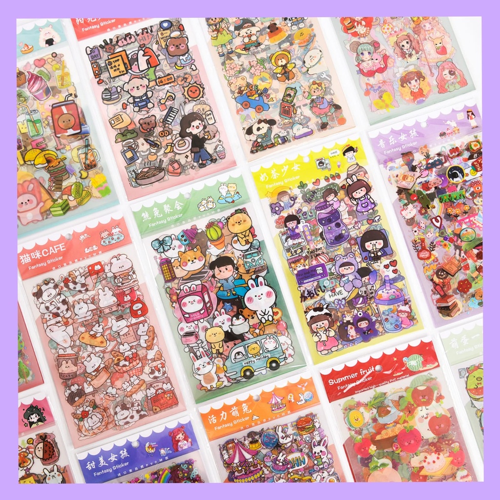 

LUCKY CAT - STICKER TRANSPARAN 1 SET ISI 6 LEMBAR / STICKER DIARY LUCU / STICKER SCRAPING BOOK / SCRAPBOOK / AESTHETIC / JOURNAL / JOURNALING / BULLETIN JOURNAL