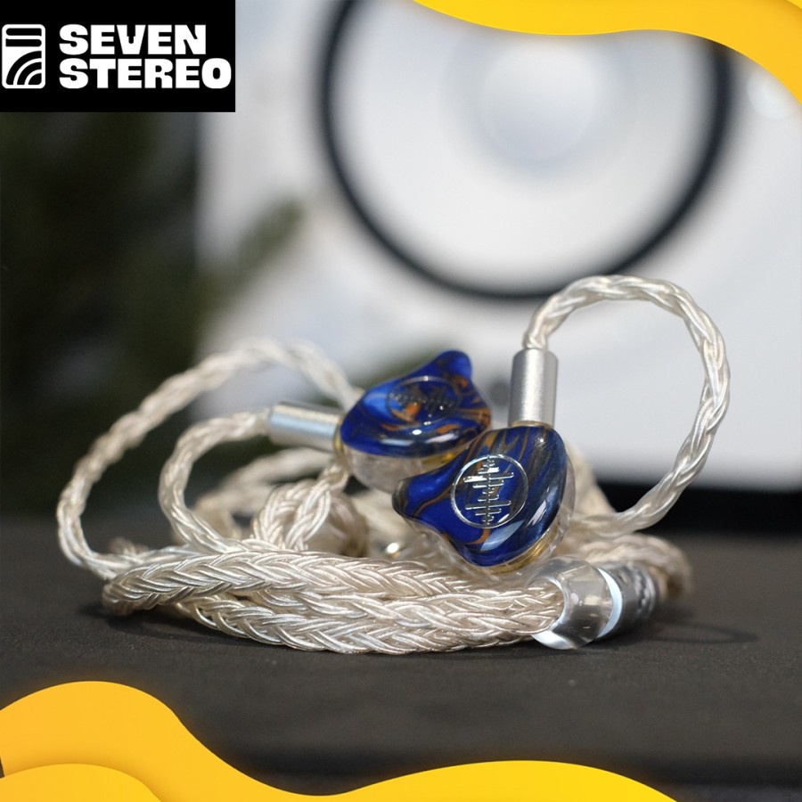 Wave3HU BASS Edition IEM In Ear Monitor Triple Driver Blue