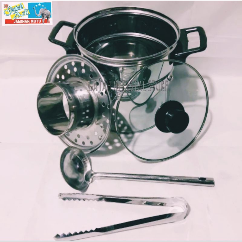 Promo Termurah.. Dandang Bakso Kaca Mini Uk 18Cm Murah