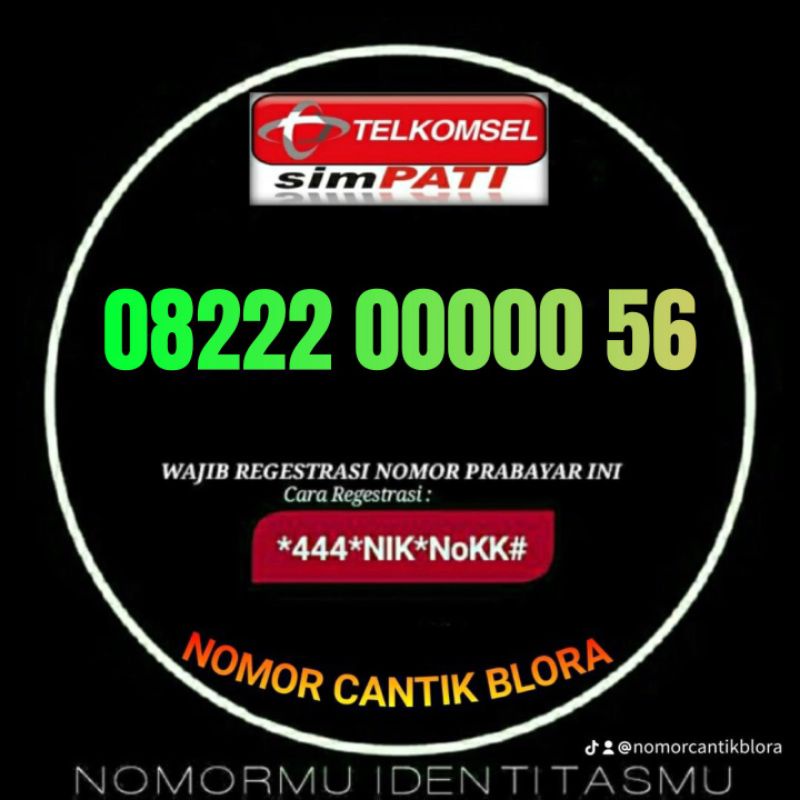 Nomor cantik SIMPATI nocan no cantik nomer kartu perdana telkomsel simpati 22 222 200 2200 22200 200