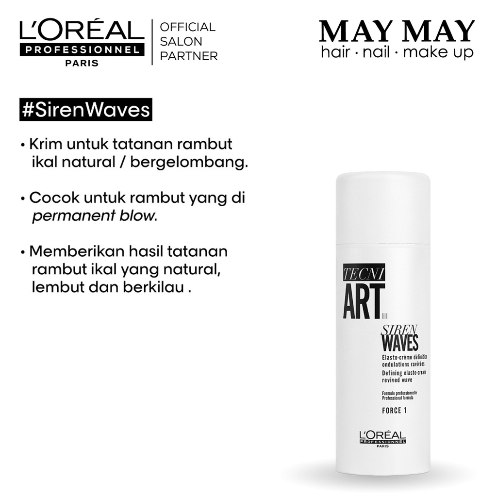 L'Oreal Professionnel Tecni Art Siren Waves 150ml - Rambut Ikal