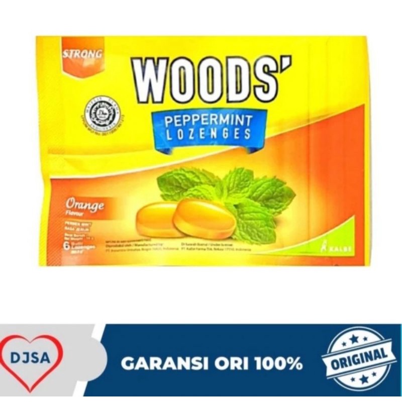 

WOODS LOZENGES + VIT C ORANGE PERMEN BATUK PELEGA TENGGOROKAN 1 SACHET