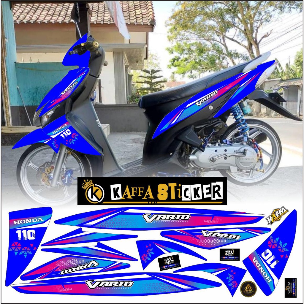 COD / STIKER MOTOR Sticker Striping Vario 110 KARBU