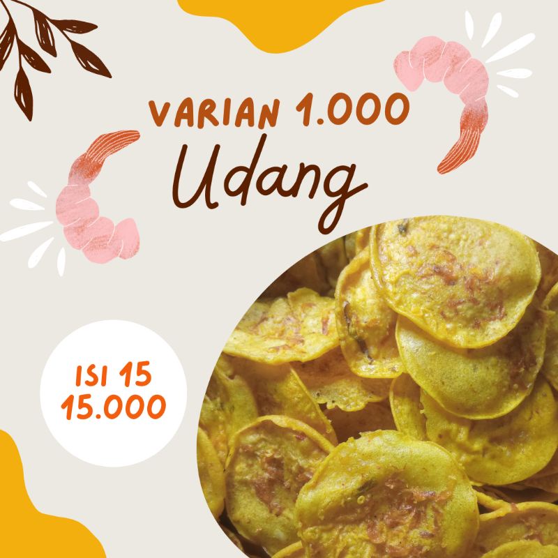 

Rakik Peyek Udang (1.000 isi 15) Oleh-Oleh Cemilan Kampung Khas Payakumbuh Jajanan kerupuk keripik snack Minang kabau