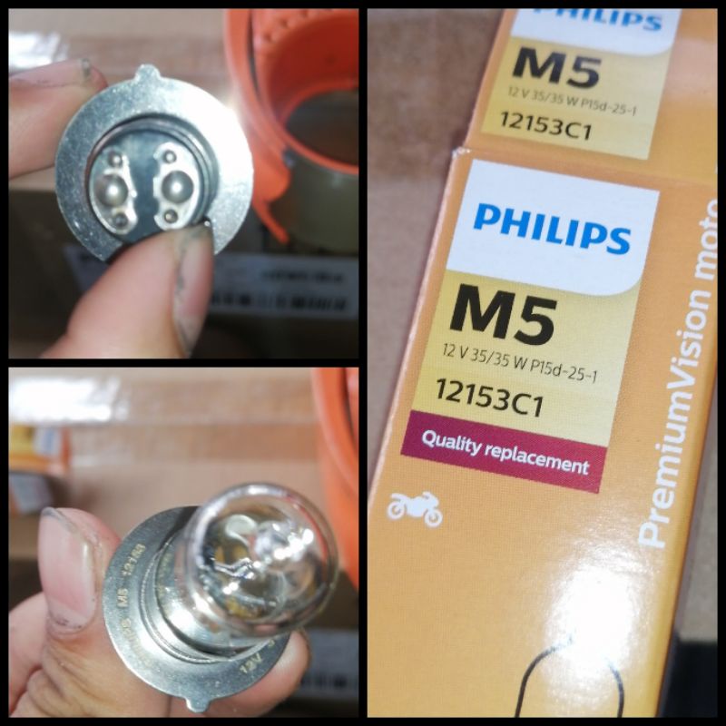 Bohlam bolam depan 35 watt kaki 1 philips