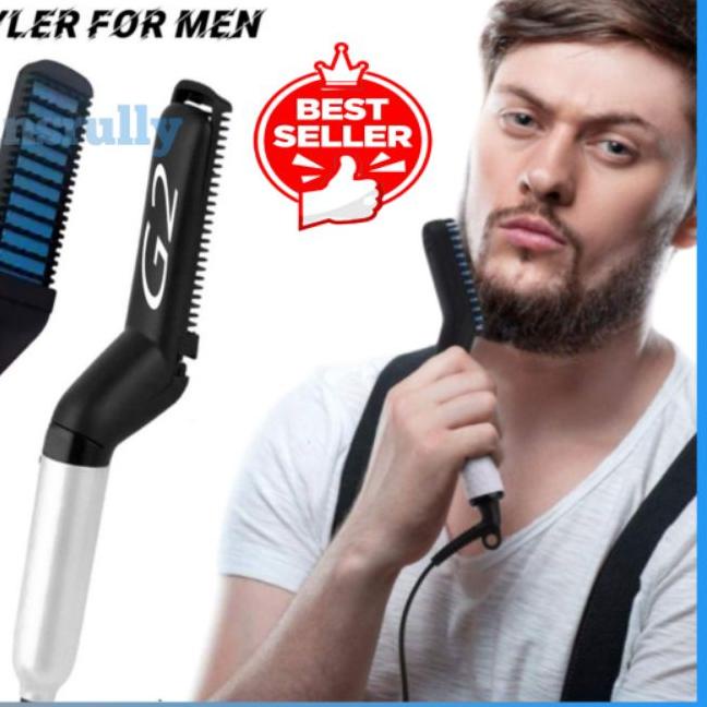 ➻ SISIR PELURUS RAMBUT PRIA Catokan Sisir G2 SERIES Elektrik Alat Catok TERBARU Keriting listrik  Mu