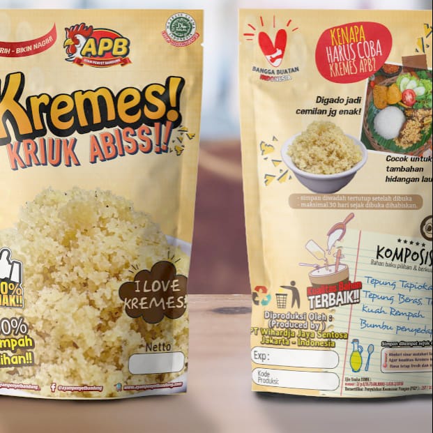 

Kremes Kriuk Abis Renyah gurih tahan lama tanpa bahan pengawet halal sangat cocok untuk teman makan