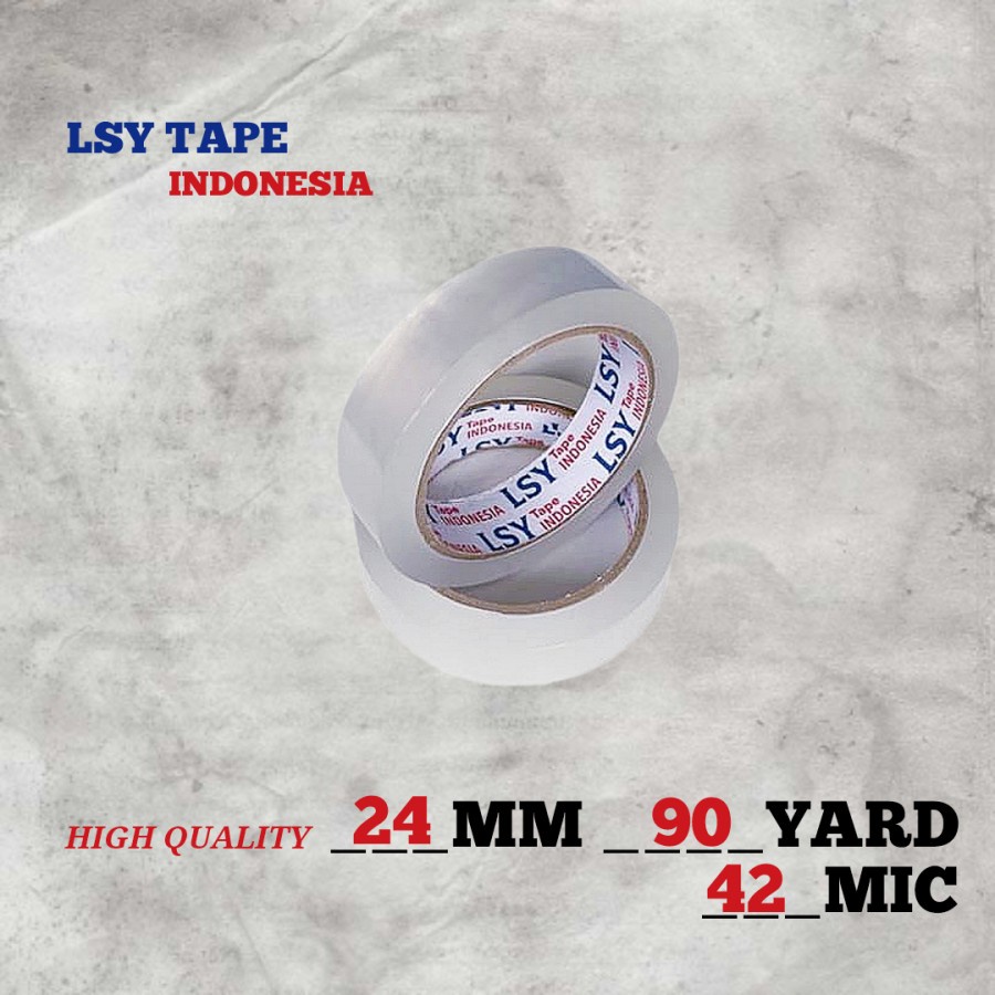 

isolasi bening / lakban bening 24MM X 90yard full