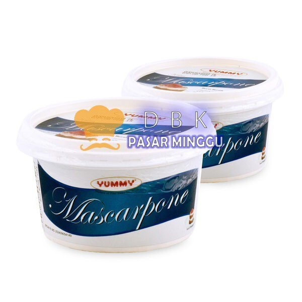 

Yummy Mascarpone Cheese 250gr keju maskarpon