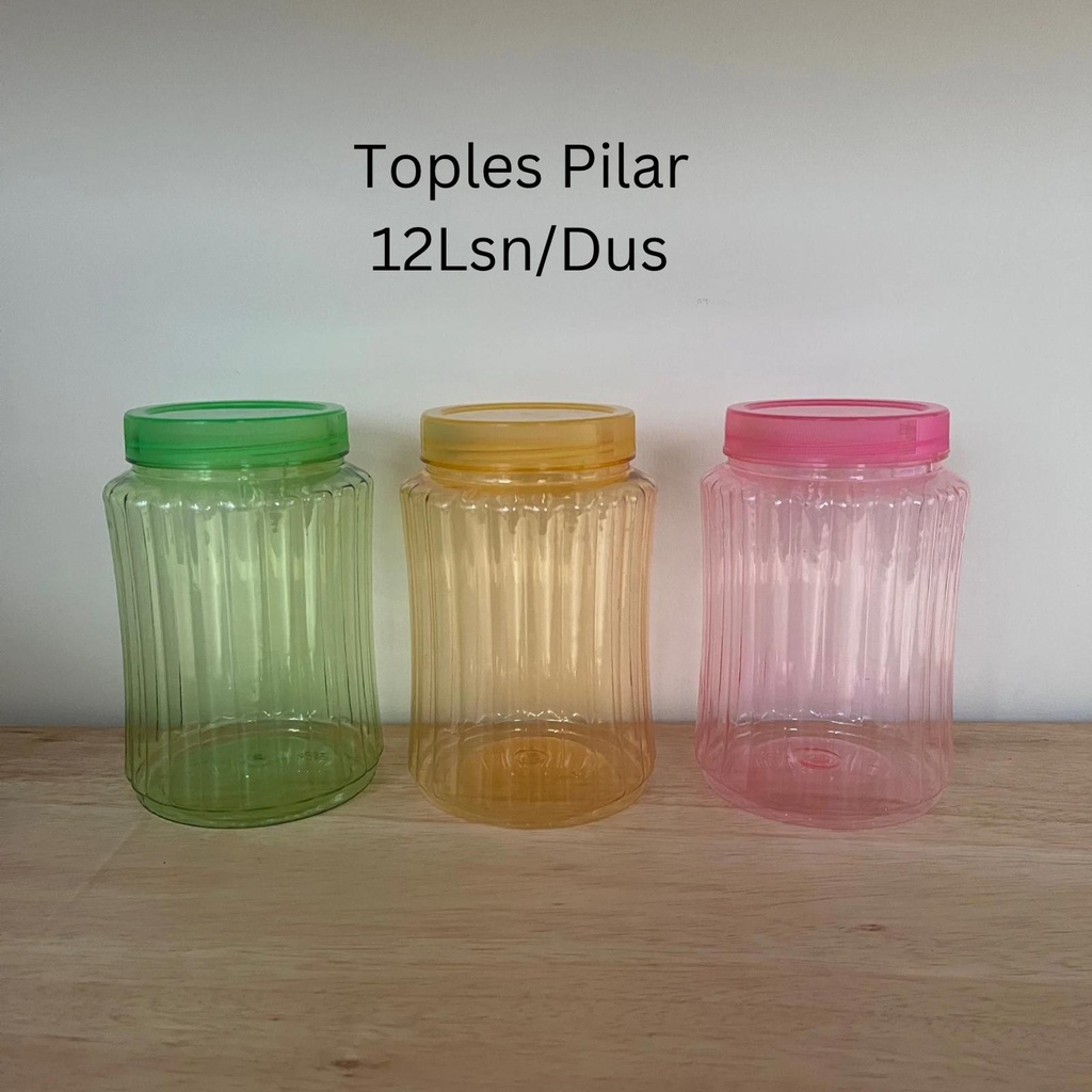 [4pcs] - Toples Pilar plastik 4 warna 1,5L