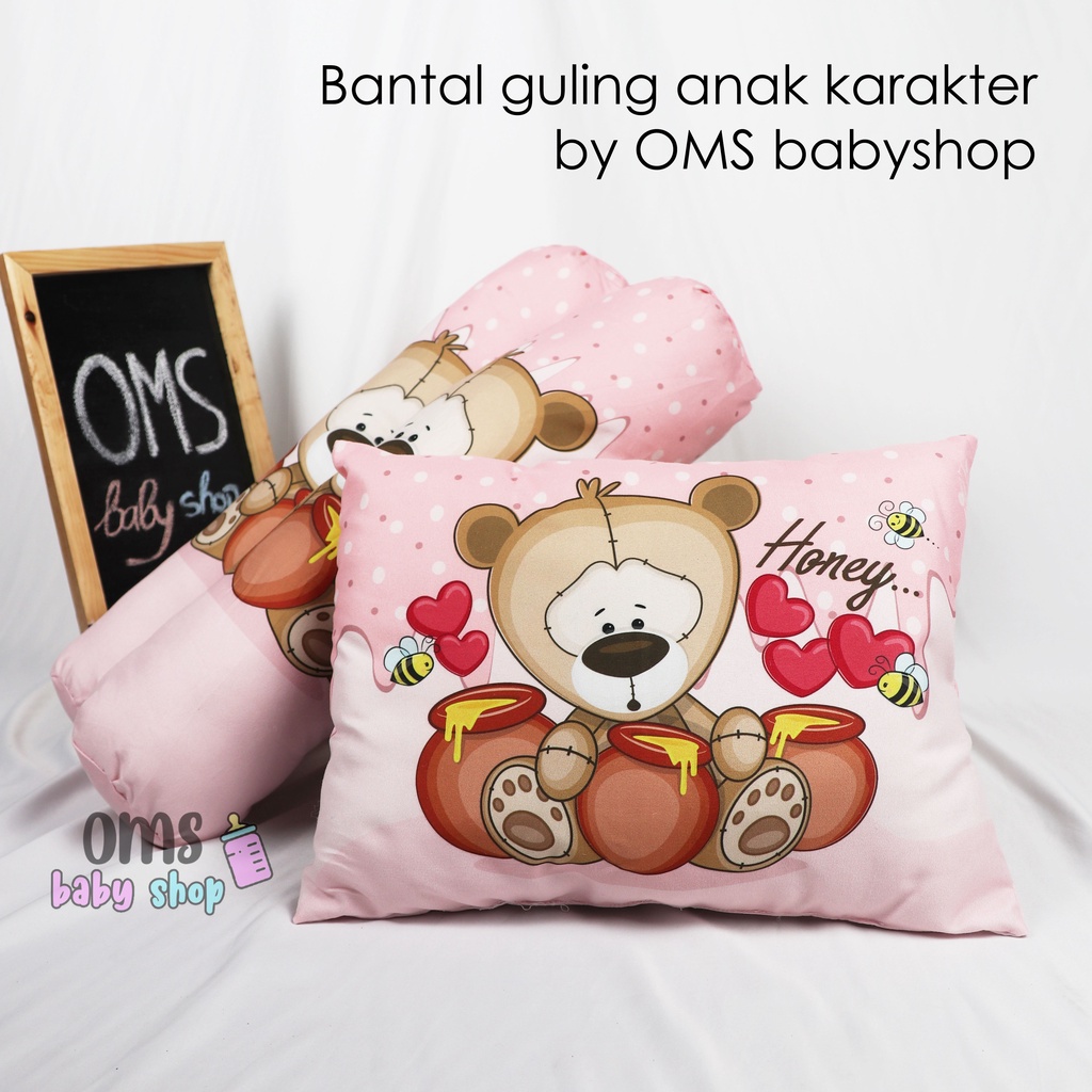 Bantal guling anak karakter custom by OMS BABYSHOP! FREE TAS MIKA PLASTIK! Bantal anak premium quality