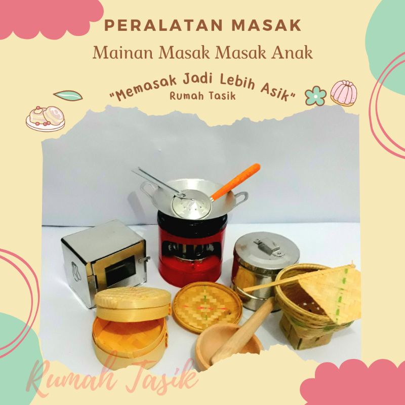 Kitchen Set Mainan Anak / Set Mainan Masak Masakan Anak Tradisional Kumplit 12 Item