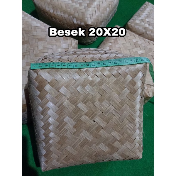 

[ Halodul ] Besek Bambu 20X20 Besek Punjungan Besek Cetering Box Hampers | besek bambu hampers lebaran