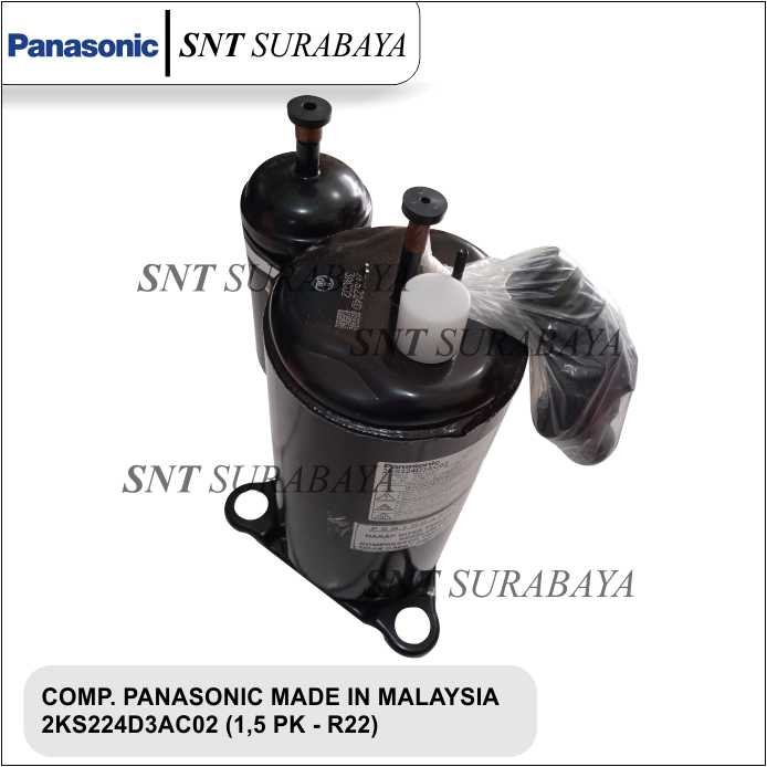 Compressor AC Panasonic 1,5 PK R22 (2KS224D3A) - Kompresor AC 1,5PK
