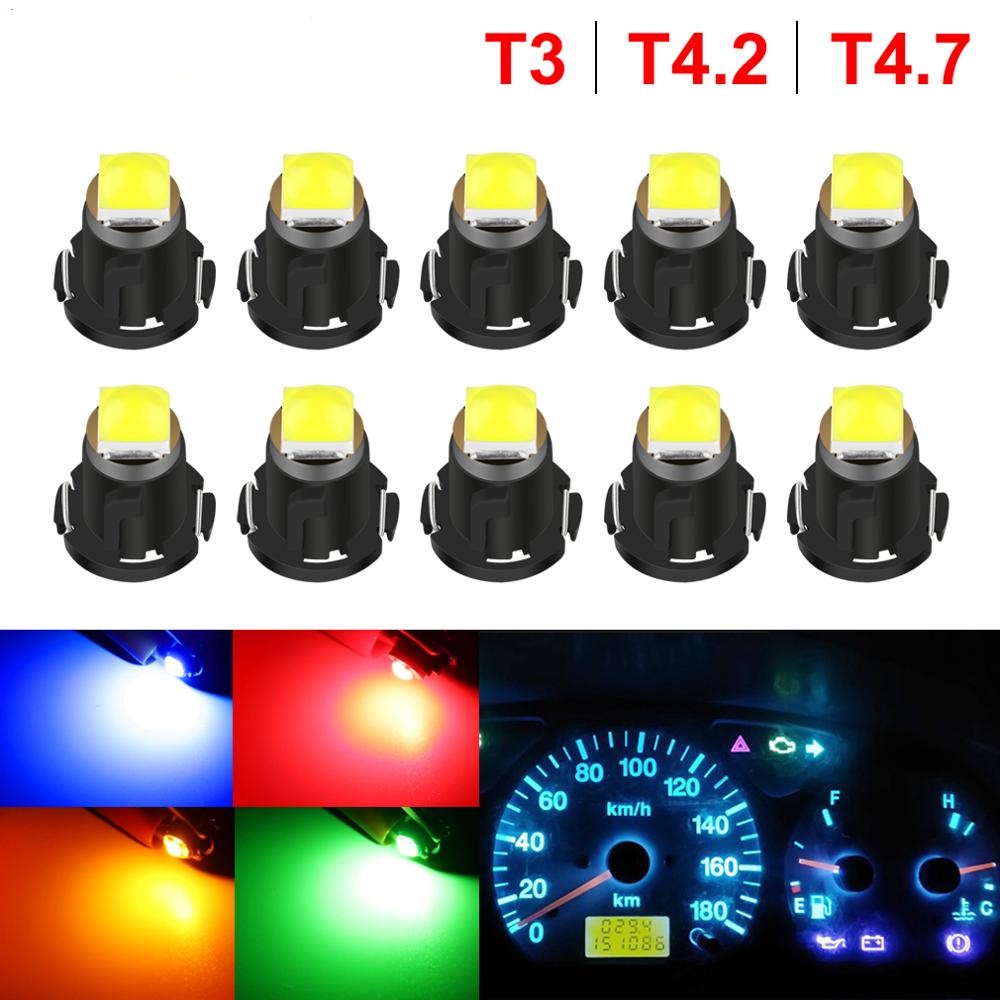 [1PCS] T3 LED 3030 SMD Led Bohlam T4.2 T4.7 Indikator Lampu Mobil Dashboard Peringatan Indikator Lampu Instrumen Lampu lampu Mobil