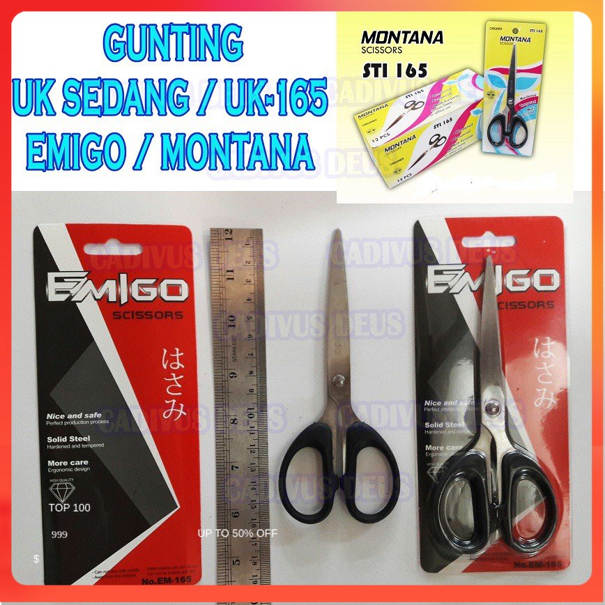 

Gunting Tanggung - Emigo 6inch - 16CM - Solid Steel - SharpSafe&Cheap