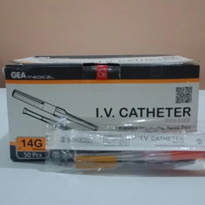 IV Catheter 14G 14 16G 16 / Abocath GEA / Jarum Infus GEA per box