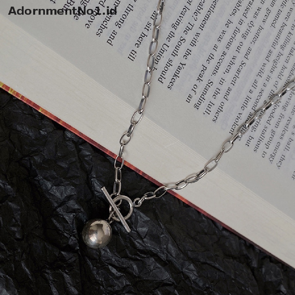 [AdornmentNo1] Kuba Rantai Kalung Wanita Mode Baru Toggle Clasp Stainless Steel Chain Necklace Untuk Wanita Perhiasan Hadiah [ID]