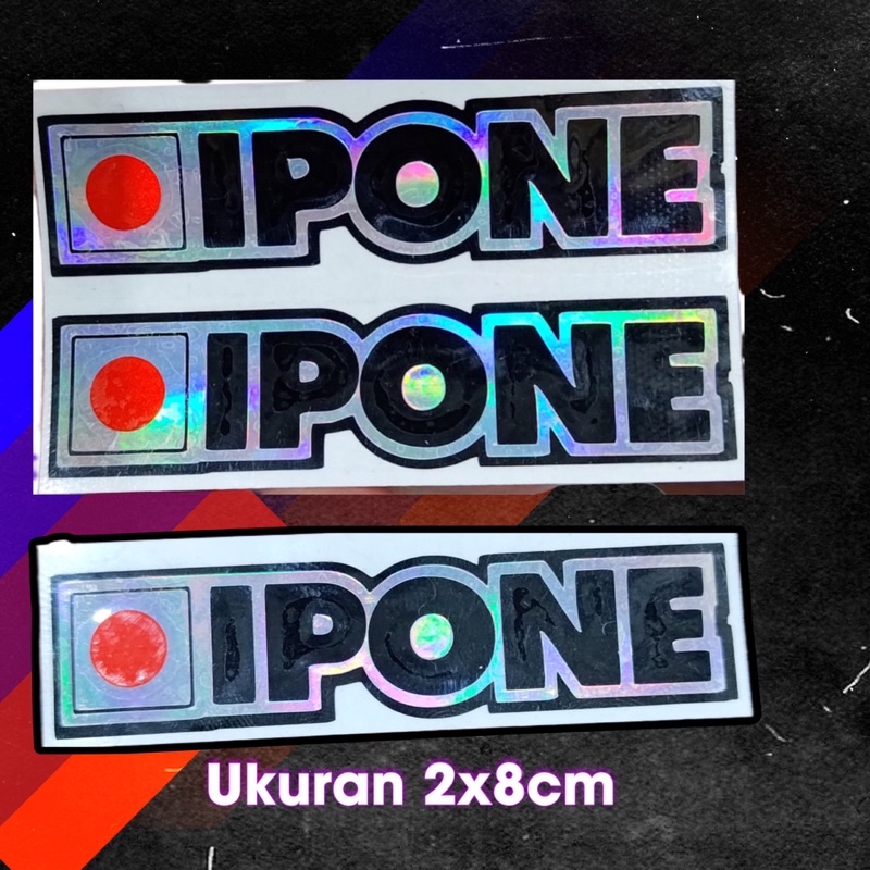 sticker ipone stiker cutting ip