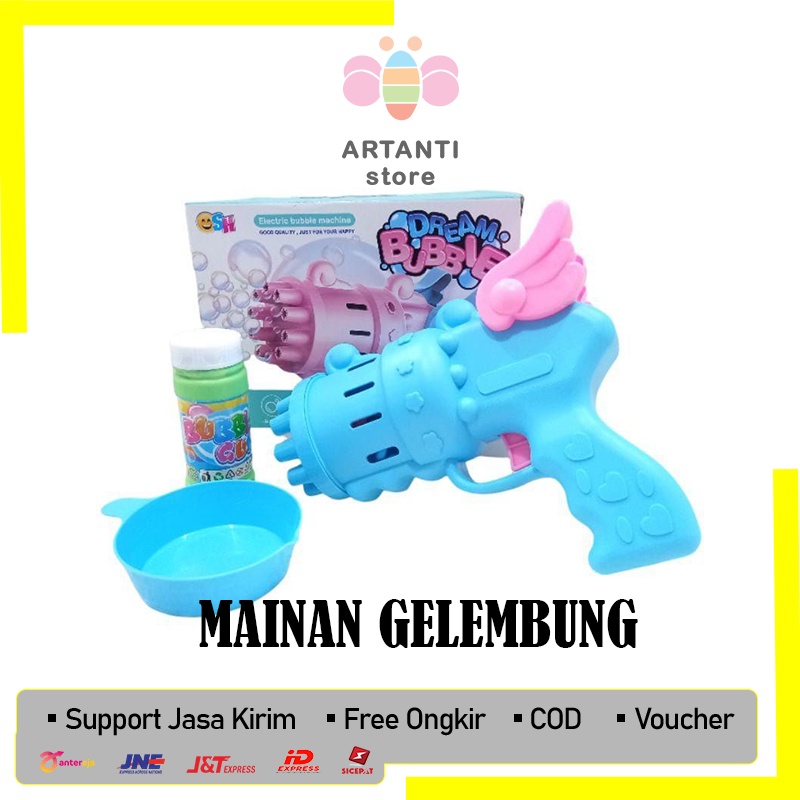 Mainan Anak Pistol Gelembung Sabun Otomatis Dream Bubble
