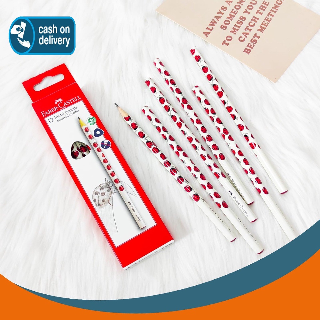 

PENSIL 2B FABER CASTELL MOTIF KUMBANG PENSIL KARAKTER SERANGGA PASTEL ALAT TULIS UNIK IMUT MURAH
