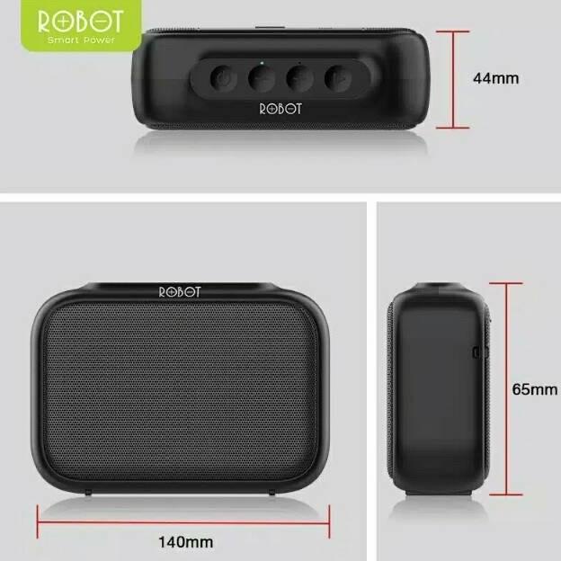 SPEAKER BLUETOOTH ROBOT RB100 MUSIC BOX PORTABLE WIRELESS SUPER BASS