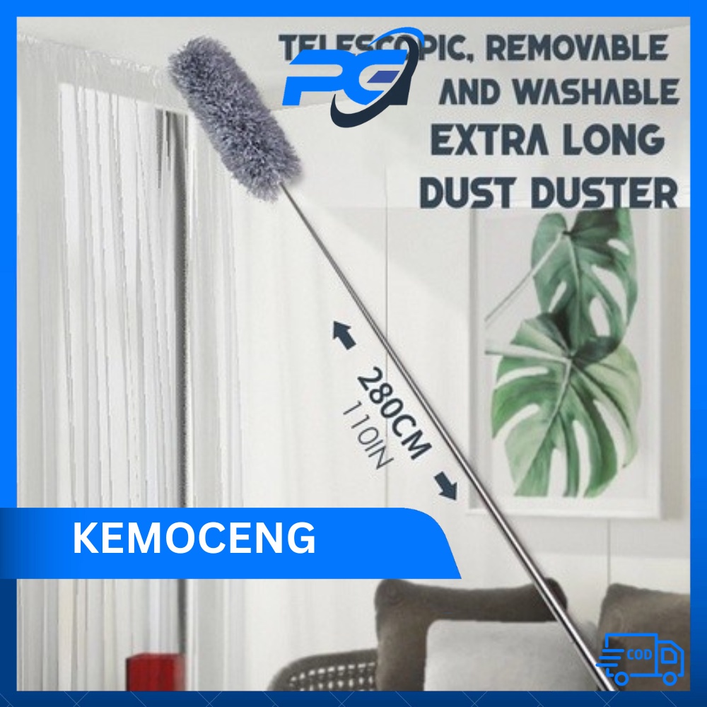 PUGA - Alat Pembersih Rumah/Kemoceng Bulu Microfiber/Panjang 280cm