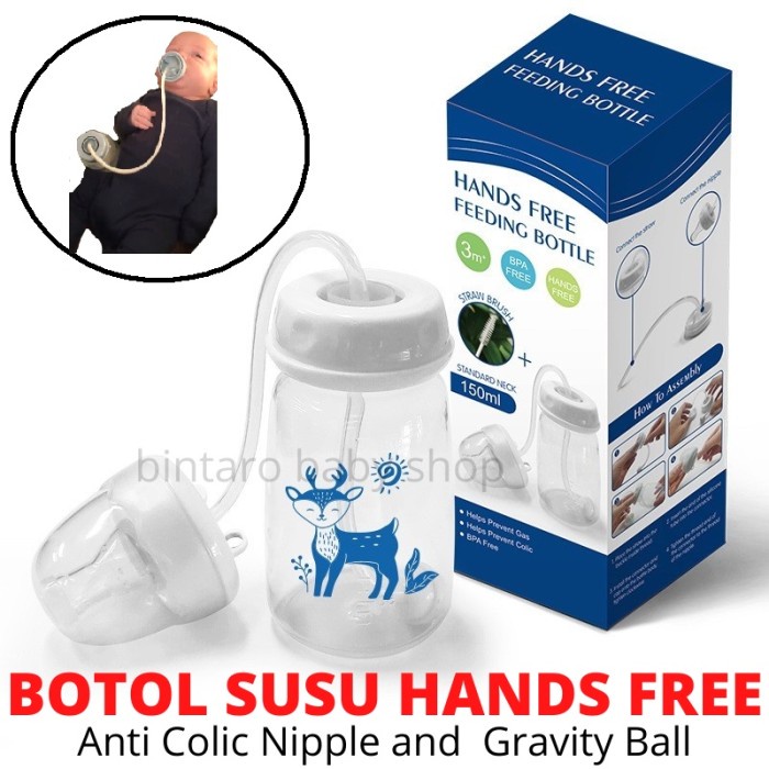[Terlaris] Hands Free Baby Feeding Bottle Botol Susu Bayi Hands Free