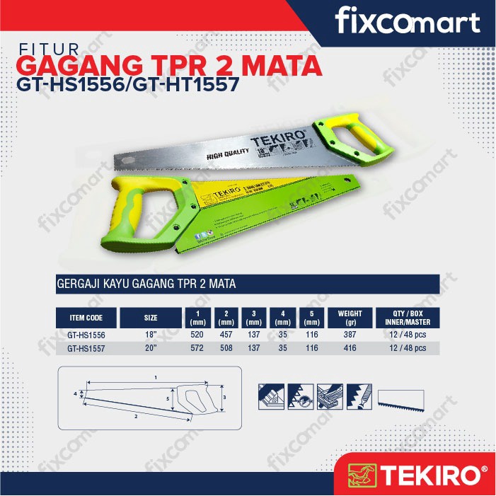 Tekiro Gergaji Potong TPR 2 MATA 18