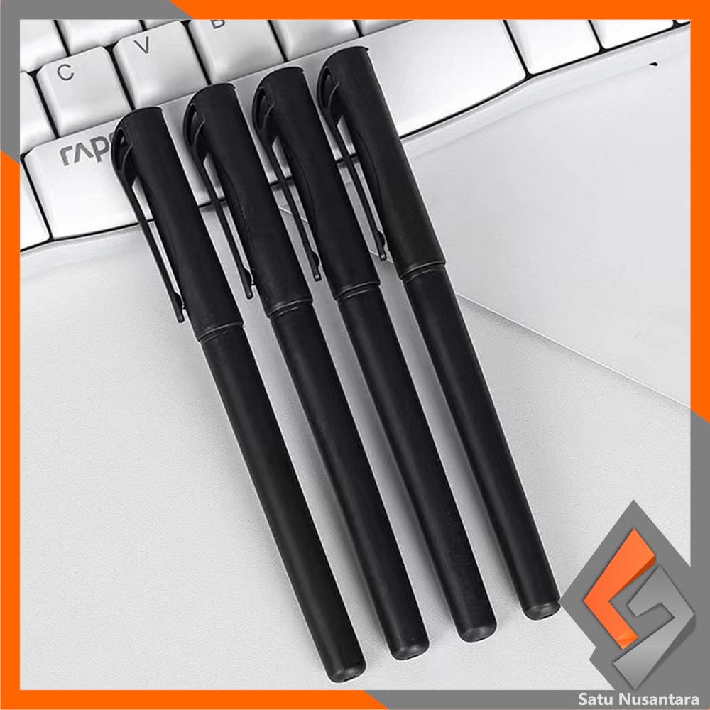 

SN-A45 Pulpen Hitam 0.7mm Motif Polos Tinta Hitam Simple Ballpoint / Pena Alat Tulis Kantor Sekolah Pens Black Import