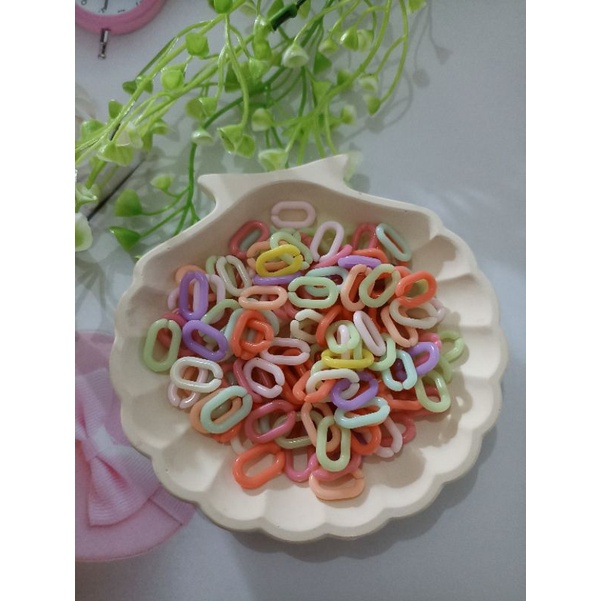 Rantai plastik rantai strap masker oval