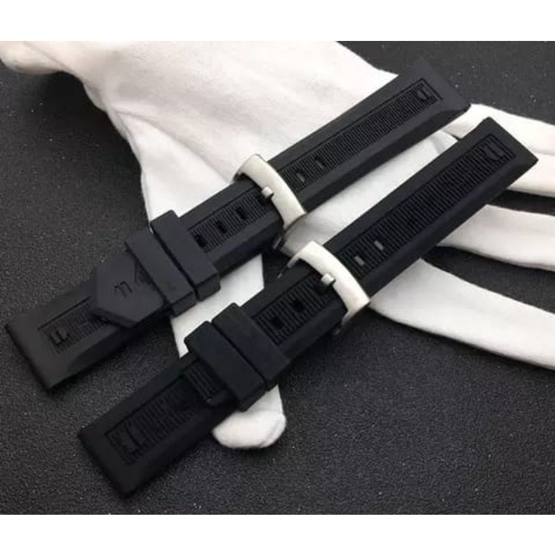 Tali Strap Jam Tangan for Tag hauer Karet Rubber 22mm High Quality On Logo