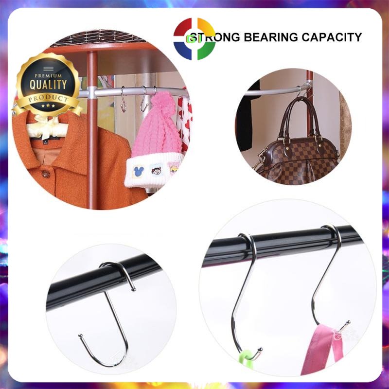 Gantungan Hanger Serbaguna Model S Stainless Steel Silver COD