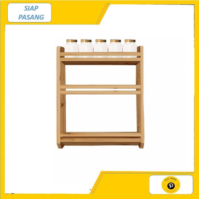 Rak bumbu dapur minimalis  / rak serbaguna / rak bumbu dapur dinding