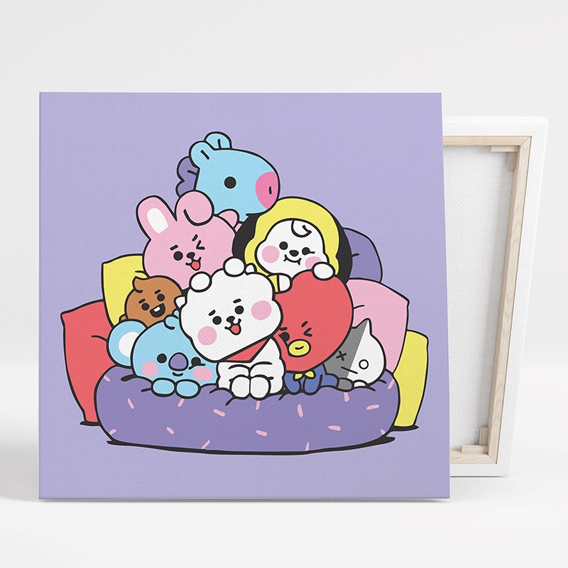 

Paint By Number Kit BT21 FULL TEAM Kanvas 20 x 20 cm dan 20 x 30 cm