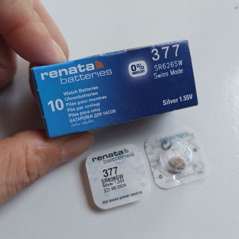 Baterai Renata 626 Original swiss battrey 377 SR626SW Renata