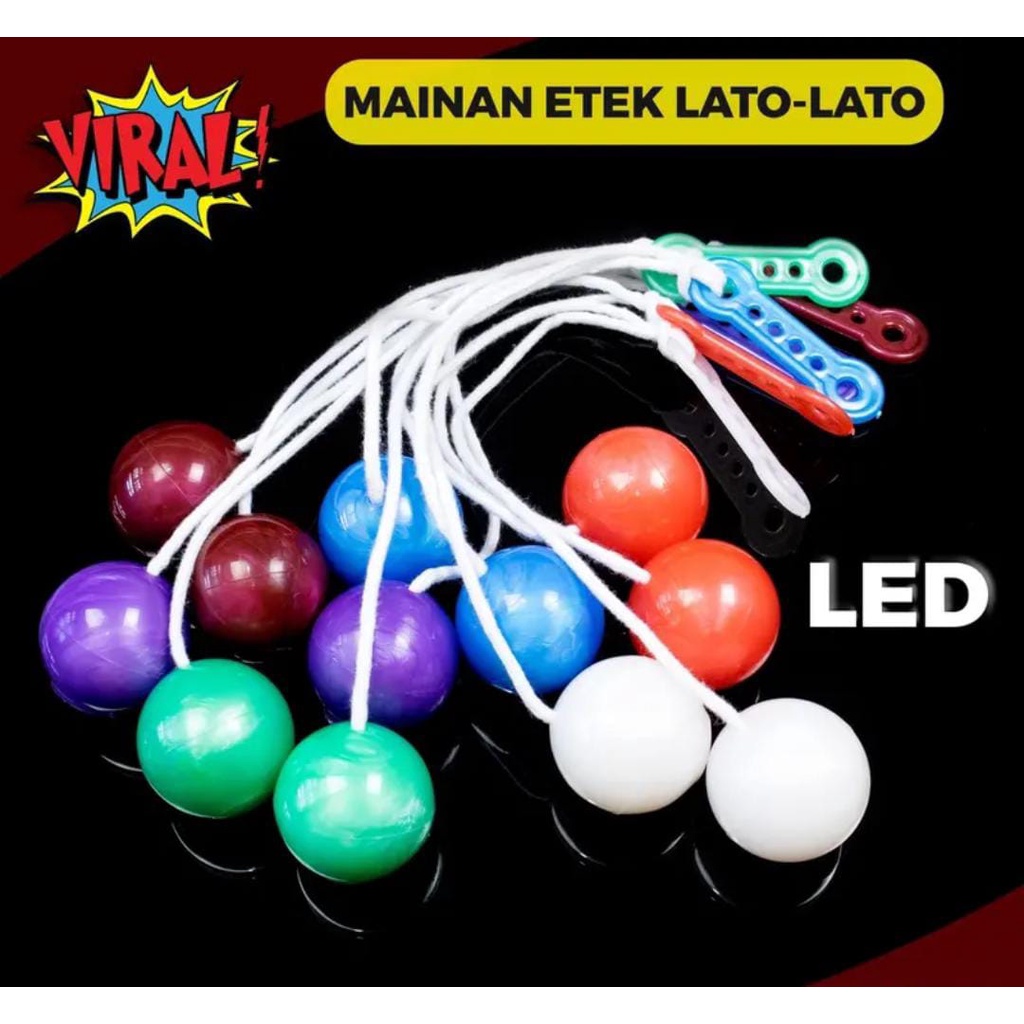 mainan etek etek latto latto LED/nyala lampu