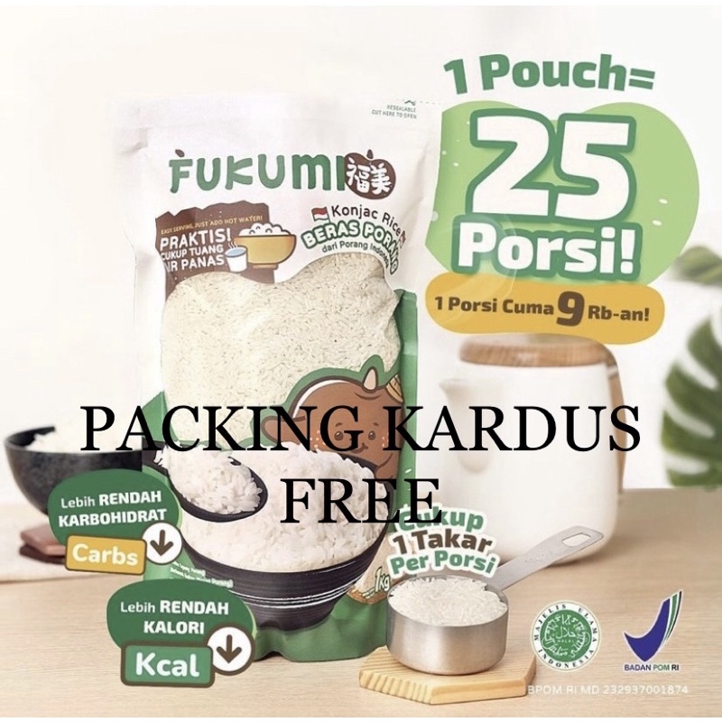 

FUKUMI beras porang lowcarbs 1 kg [Bpom/Halal]
